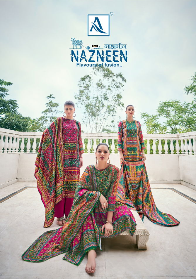 Nazneen By Alok Suit Printed Pashmina Dress Material